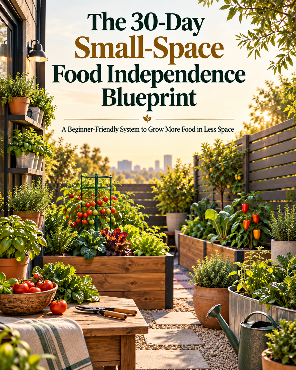 The 30-Day Small-Space Food Independence Blueprint cover
